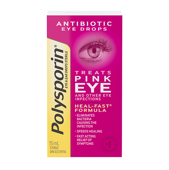 POLYSPORIN® eye and ear drops box